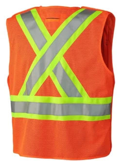 Hi-Vis Work Wear Pioneer Zip-Front Mesh Back Traffic Safety Vest | S-5XL 13 Hi-Vis Work Wear Pioneer Zip-Front Mesh Back Traffic Safety Vest | S-5XL