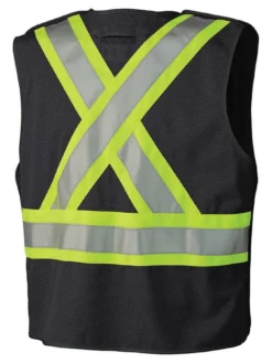 Hi-Vis Work Wear Pioneer Zip-Front Mesh Back Traffic Safety Vest | S-5XL 11 Hi-Vis Work Wear Pioneer Zip-Front Mesh Back Traffic Safety Vest | S-5XL
