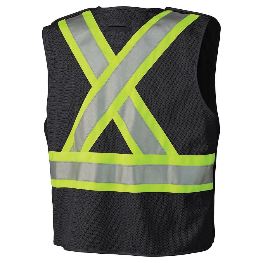 Hi-Vis Work Wear Pioneer Zip-Front Mesh Back Traffic Safety Vest | S-5XL 6 Hi-Vis Work Wear Pioneer Zip-Front Mesh Back Traffic Safety Vest | S-5XL