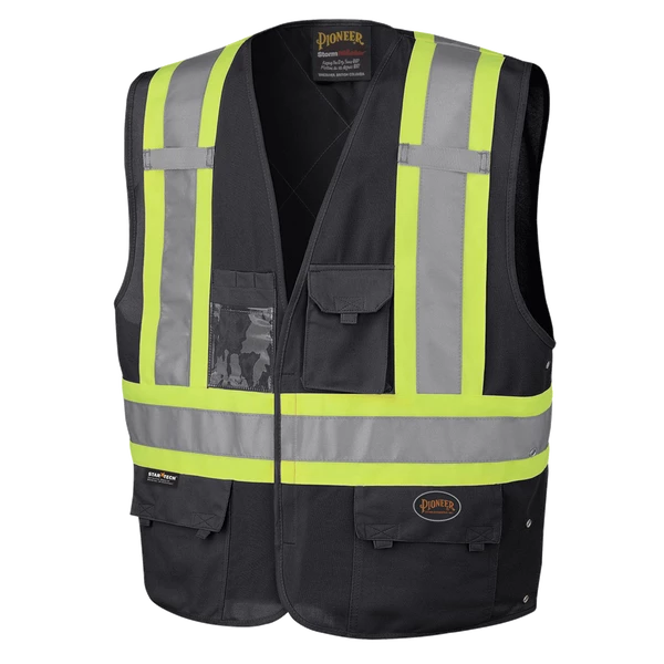 Pioneer Hi Viz Safety Vest - Tricot Poly Interlock - Adj. Sides | S/M - 4/5X Large Hi-Vis Work Wear 17 Pioneer Hi Viz Safety Vest - Tricot Poly Interlock - Adj. Sides | S/M - 4/5X Large Hi-Vis Work Wear