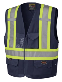 Pioneer Hi Viz Safety Vest - Tricot Poly Interlock - Adj. Sides | S/M - 4/5X Large Hi-Vis Work Wear 30 Pioneer Hi Viz Safety Vest - Tricot Poly Interlock - Adj. Sides | S/M - 4/5X Large Hi-Vis Work Wear