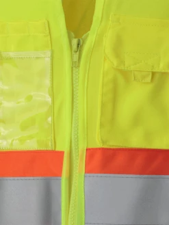 Hi-Vis Work Wear Pioneer Women's Solid Tricot Tear-Away Safety Vest | XS-2XL