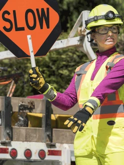 Hi-Vis Work Wear Pioneer Women's Solid Tricot Tear-Away Safety Vest | XS-2XL