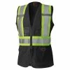 Hi-Vis Work Wear Pioneer Women's Solid Tricot Tear-Away Safety Vest | XS-2XL
