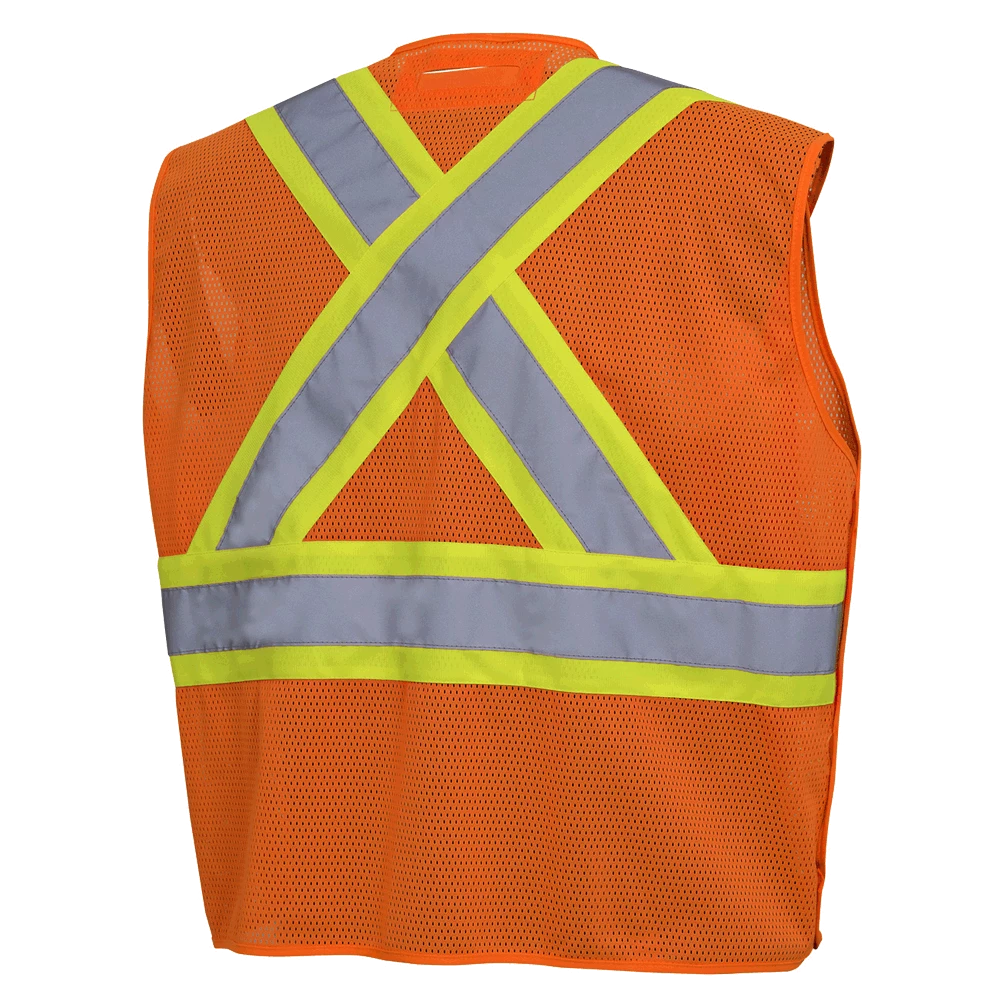 Pioneer Hi Viz Drop Shoulder Safety Vest With Snaps - Poly Mesh | Sizes Small - 5XL 4 Pioneer Hi Viz Drop Shoulder Safety Vest With Snaps - Poly Mesh | Sizes Small - 5XL