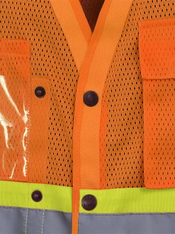 Pioneer Hi Viz Drop Shoulder Safety Vest With Snaps - Poly Mesh | Sizes Small - 5XL 13 Pioneer Hi Viz Drop Shoulder Safety Vest With Snaps - Poly Mesh | Sizes Small - 5XL