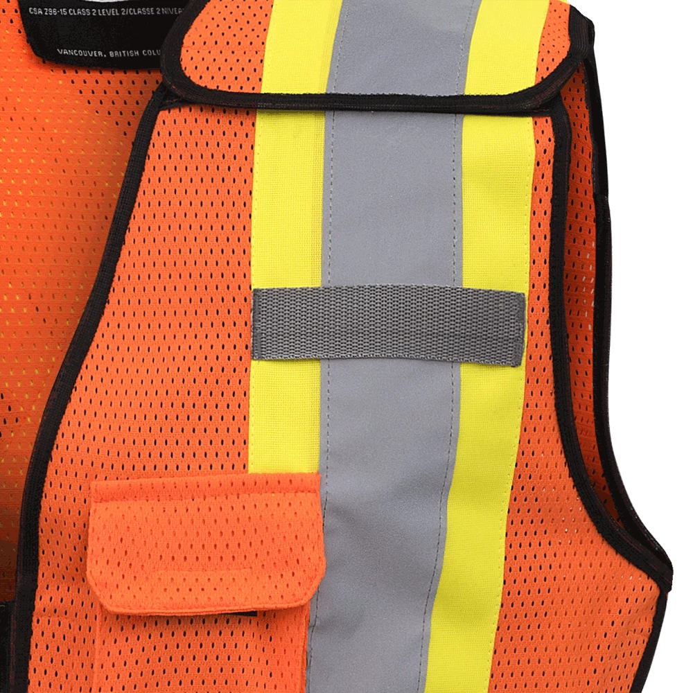 Hi-Vis Work Wear Pioneer Womens Breathable Mesh Tear-Away Safety Vest | XS-2XL 5 Hi-Vis Work Wear Pioneer Womens Breathable Mesh Tear-Away Safety Vest | XS-2XL