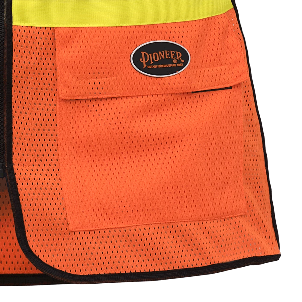 Hi-Vis Work Wear Pioneer Womens Breathable Mesh Tear-Away Safety Vest | XS-2XL 6 Hi-Vis Work Wear Pioneer Womens Breathable Mesh Tear-Away Safety Vest | XS-2XL