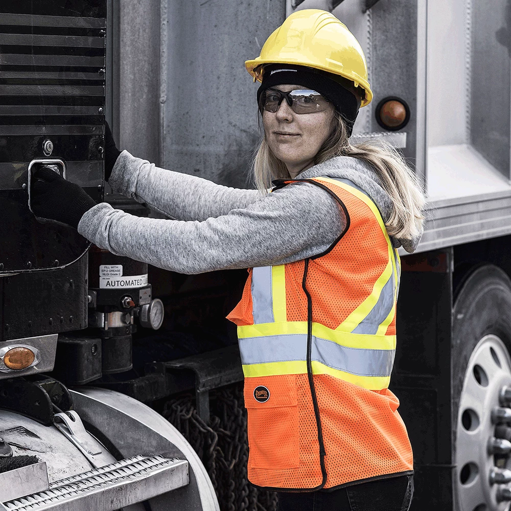 Hi-Vis Work Wear Pioneer Womens Breathable Mesh Tear-Away Safety Vest | XS-2XL 8 Hi-Vis Work Wear Pioneer Womens Breathable Mesh Tear-Away Safety Vest | XS-2XL