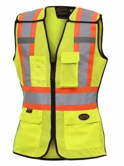 Hi-Vis Work Wear Pioneer Womens Breathable Mesh Tear-Away Safety Vest | XS-2XL 18 Hi-Vis Work Wear Pioneer Womens Breathable Mesh Tear-Away Safety Vest | XS-2XL