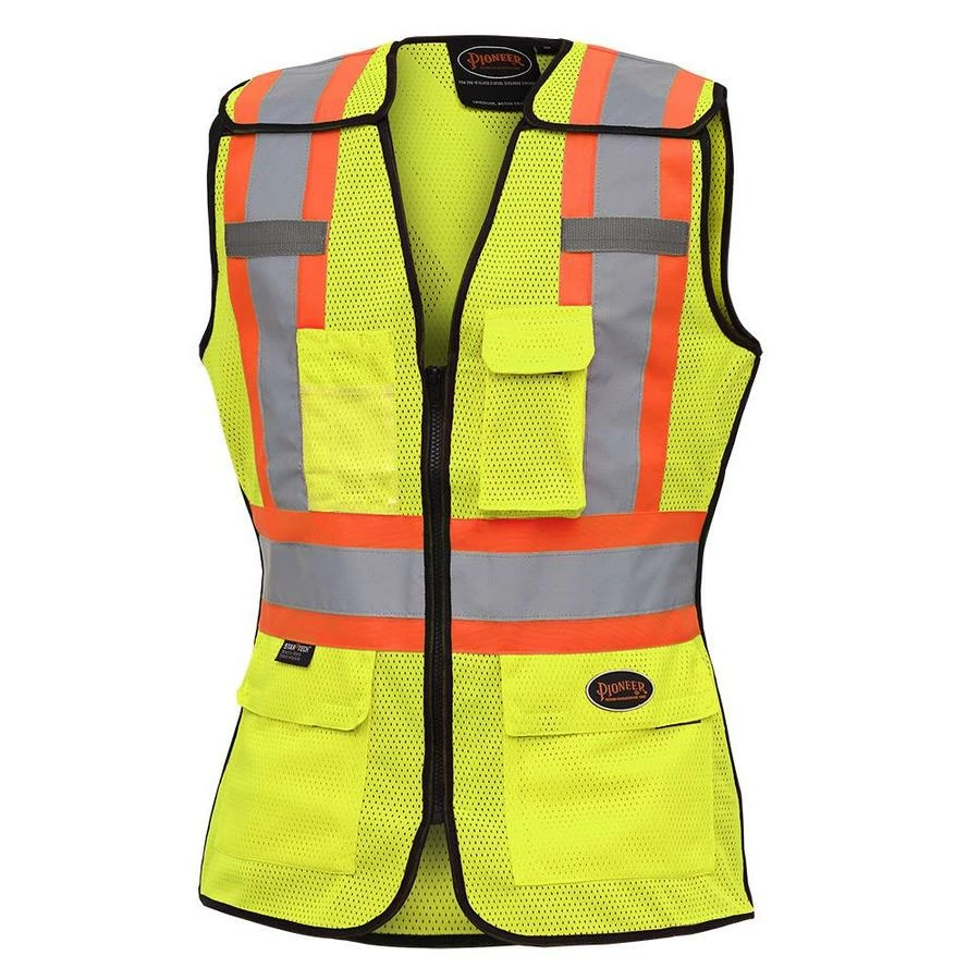 Hi-Vis Work Wear Pioneer Womens Breathable Mesh Tear-Away Safety Vest | XS-2XL 9 Hi-Vis Work Wear Pioneer Womens Breathable Mesh Tear-Away Safety Vest | XS-2XL