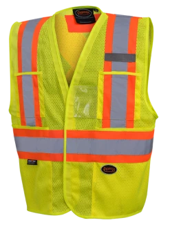 Pioneer Hi Viz Non Tear-Away Mesh Vest - Poly Mesh | Sizes Small - 5XL Hi-Vis Work Wear