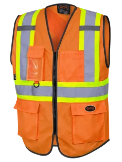 Hi-Vis Work Wear Pioneer Hi Viz Zipper Front Safety Vest | Sizes XS - 5XL 11 Hi-Vis Work Wear Pioneer Hi Viz Zipper Front Safety Vest | Sizes XS - 5XL