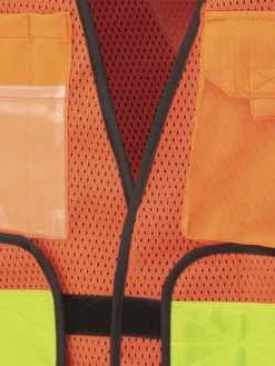 Hi-Vis Work Wear Pioneer Hi Viz All-Purpose Safety Tear-Away Vest - Poly Mesh Pockets | Orange | One Size 7 Hi-Vis Work Wear Pioneer Hi Viz All-Purpose Safety Tear-Away Vest - Poly Mesh Pockets | Orange | One Size