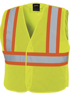 Pioneer Hi Viz Tear-Away Mesh Safety Vest - Poly Mesh | Sizes Small - 5XL Hi-Vis Work Wear