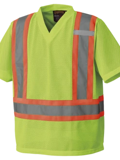 Pioneer Hi Viz Safety T-Shirt | Poly Mesh | Sizes Small - 3XL