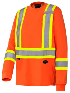 Pioneer Premium 100% Cotton Safety Long Sleeve With Armbands | Sizes S - 4XL
