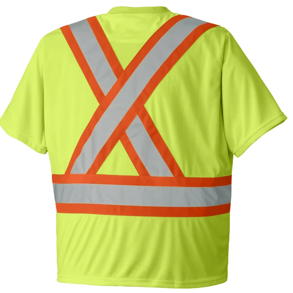 Pioneer Hi Viz Safety T-Shirt - Birdseye Poly | Sizes XS - 5XL 7 Pioneer Hi Viz Safety T-Shirt - Birdseye Poly | Sizes XS - 5XL