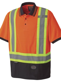 Pioneer Hi Viz Safety Short-Sleeved Polo Shirt | Birdseye Poly | Sizes S - 5XL