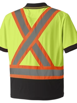 Pioneer Hi Viz Safety Short-Sleeved Polo Shirt | Birdseye Poly | Sizes S - 5XL