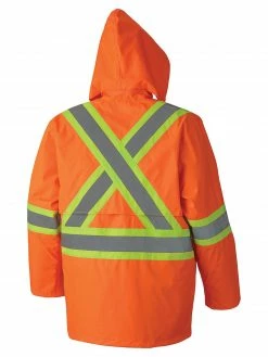 Pioneer 210D Oxford Poly/PVC Waterproof Hi Vis Rain Suit | XS-4XL Hi-Vis Work Wear