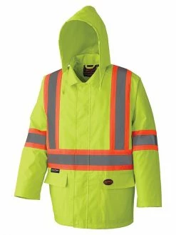 Pioneer 210D Oxford Poly/PVC Waterproof Hi Vis Rain Suit | XS-4XL Hi-Vis Work Wear
