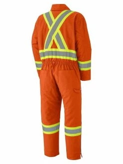 Pioneer Insulated Hi Vis Cotton Duck Coveralls | XS-4XL