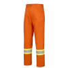 Hi-Vis Work Wear Pioneer Hi Viz Cotton Safety Pants - Ultra Cool/Cotton Twill | Orange | Sizes Waist 30" - 40"
