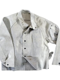 Flame Resistant Work Wear Ranpro FR Econoweld Jacket | Premuim Kevlar® | Stitched Leather | Sizes Medium - 3XL