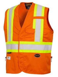Pioneer FR-TECH 88/12 FR Safety Vest 7 Oz | Sizes S - 4XL Flame Resistant Work Wear