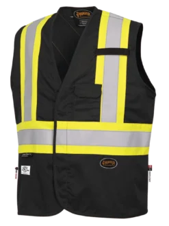 Pioneer FR-TECH 88/12 FR Safety Vest 7 Oz | Sizes S - 4XL Flame Resistant Work Wear