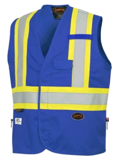 Pioneer FR-TECH 88/12 FR Safety Vest 7 Oz | Sizes S - 4XL Flame Resistant Work Wear