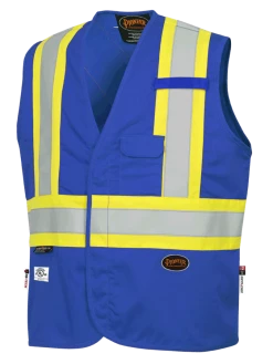 Flame Resistant Work Wear Pioneer FR-TECH 88/12 FR Safety Vest 7 Oz | Limited Size Selection