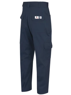 Flame Resistant Work Wear Pioneer FR-TECH® FR/ARC Rated 7 Oz Safety Cargo Pants - 88/12 Ctn/Nylon | Navy