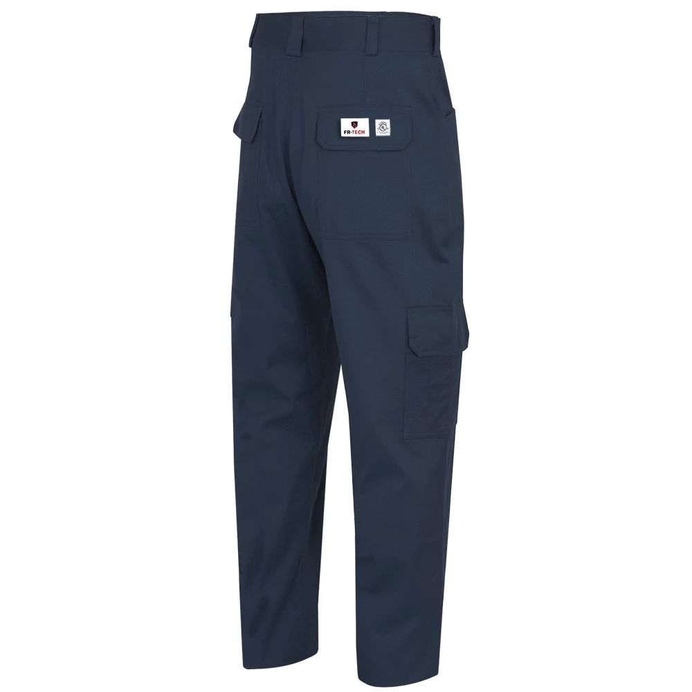 Flame Resistant Work Wear Pioneer FR-TECH® FR/ARC Rated 7 Oz Safety Cargo Pants - 88/12 Ctn/Nylon | Navy 4 Flame Resistant Work Wear Pioneer FR-TECH® FR/ARC Rated 7 Oz Safety Cargo Pants - 88/12 Ctn/Nylon | Navy