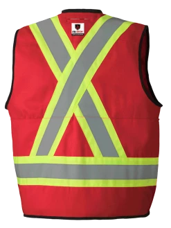 Flame Resistant Work Wear Pioneer FR-TECH® 88/12 FR/ARC Rated Surveyor's Safety Vest 7 Oz | Sizes S - 4XL