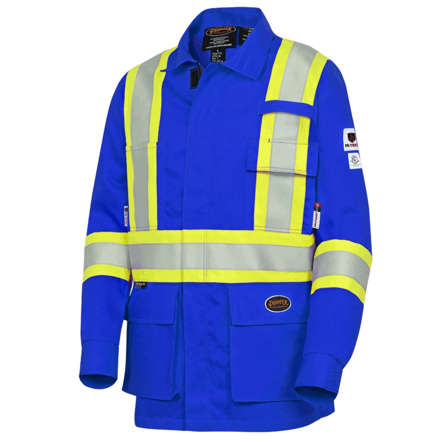 Pioneer FR-TECH Flame Resistant Unlined Safety Jacket | Sizes S - 5 XL Flame Resistant Work Wear 8 Pioneer FR-TECH Flame Resistant Unlined Safety Jacket | Sizes S - 5 XL Flame Resistant Work Wear