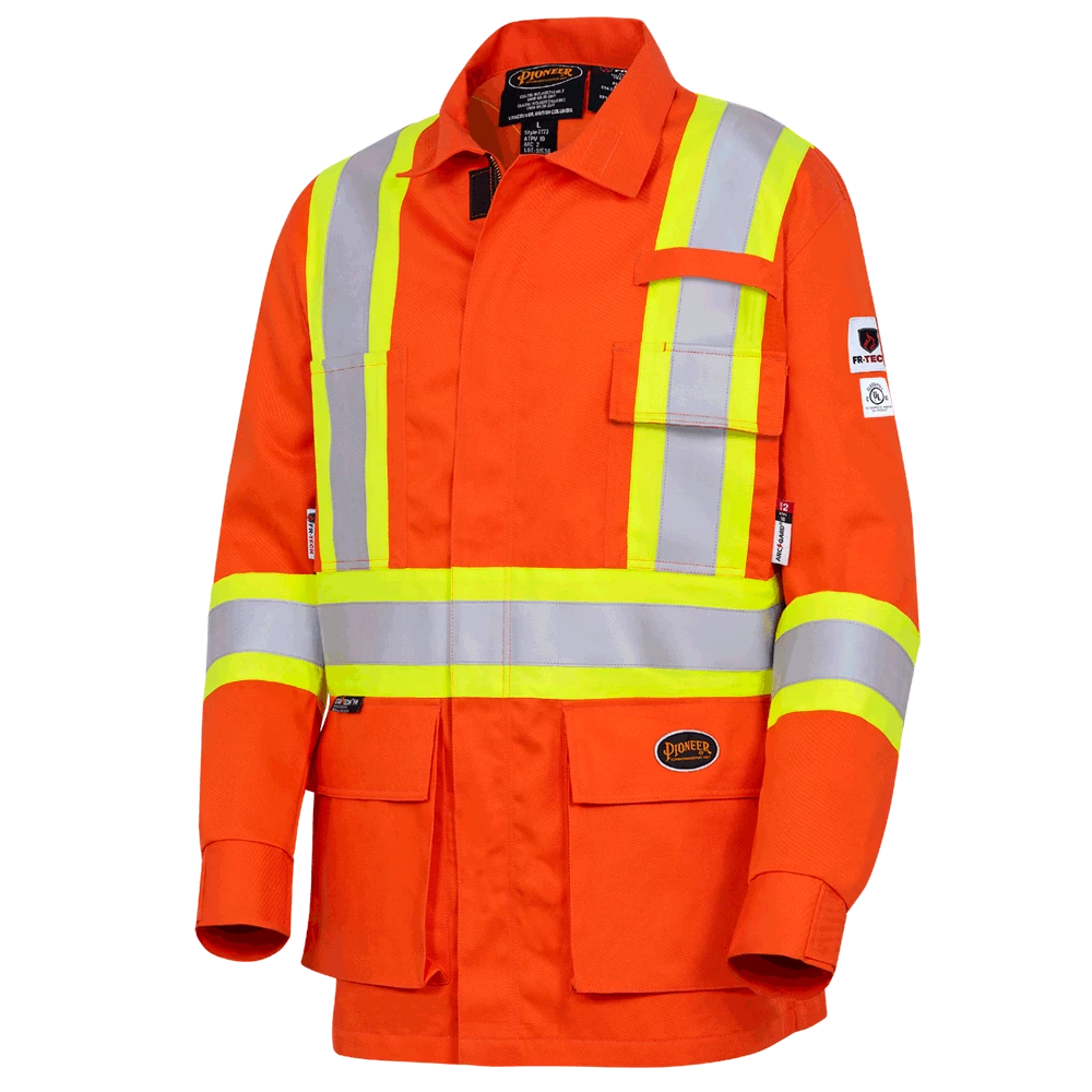 Pioneer FR-TECH Flame Resistant Unlined Safety Jacket | Sizes S - 5 XL Flame Resistant Work Wear 3 Pioneer FR-TECH Flame Resistant Unlined Safety Jacket | Sizes S - 5 XL Flame Resistant Work Wear
