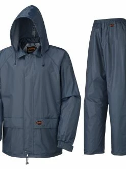 Work Wear Pioneer Polyester/PVC Rain Suit Set | S-3XL