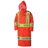 Pioneer FR WATERPROOF SFTY LONG COAT | PU STRETCH / DET. HOOD | Sizes S - 5XL 1 Pioneer FR WATERPROOF SFTY LONG COAT | PU STRETCH / DET. HOOD | Sizes S - 5XL