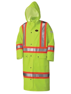 Pioneer FR WATERPROOF SFTY LONG COAT | PU STRETCH / DET. HOOD | Sizes S - 5XL 11 Pioneer FR WATERPROOF SFTY LONG COAT | PU STRETCH / DET. HOOD | Sizes S - 5XL
