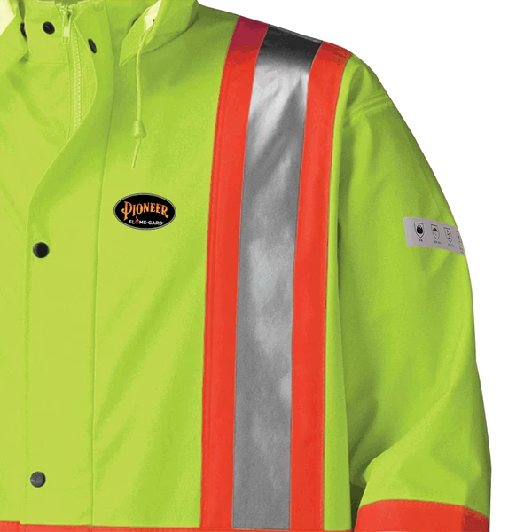 Pioneer FR WATERPROOF SFTY LONG COAT | PU STRETCH / DET. HOOD | Sizes S - 5XL 8 Pioneer FR WATERPROOF SFTY LONG COAT | PU STRETCH / DET. HOOD | Sizes S - 5XL
