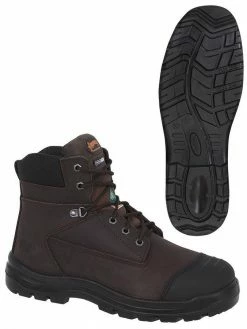6 Inch Safety Boots Pioneer Leather 6" Safety Work Boots | Sizes 7 - 14