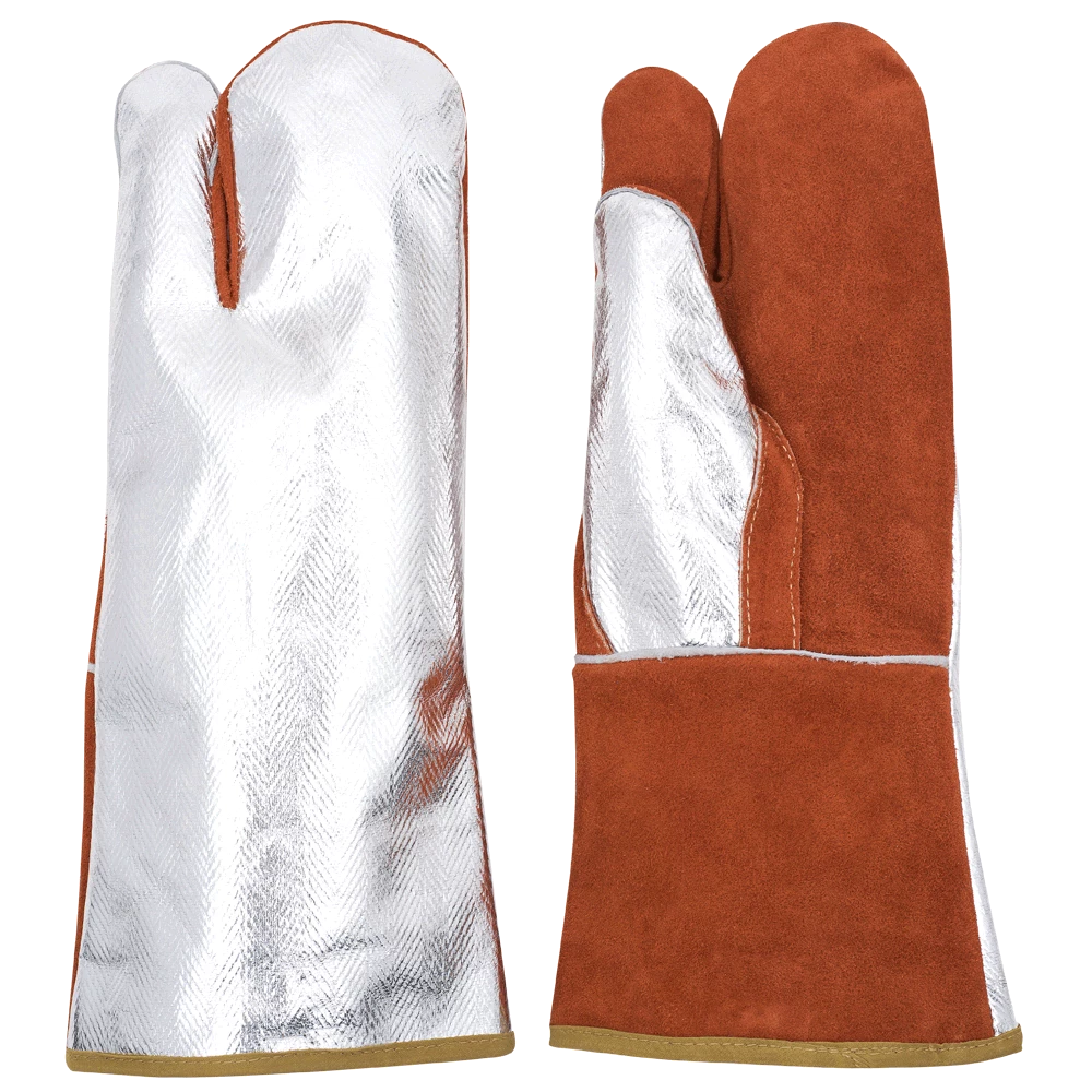 Ranpro High Heat Aluminized/Leather Combo Mitts Personal Protective Equipment 3 Ranpro High Heat Aluminized/Leather Combo Mitts Personal Protective Equipment