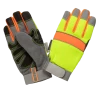 Work Gloves Tough Duck WA33 Hi-Vis Precision Glove - Yellow 2 Work Gloves Tough Duck WA33 Hi-Vis Precision Glove - Yellow