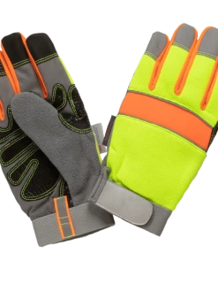 Work Gloves Tough Duck WA33 Hi-Vis Precision Glove - Yellow
