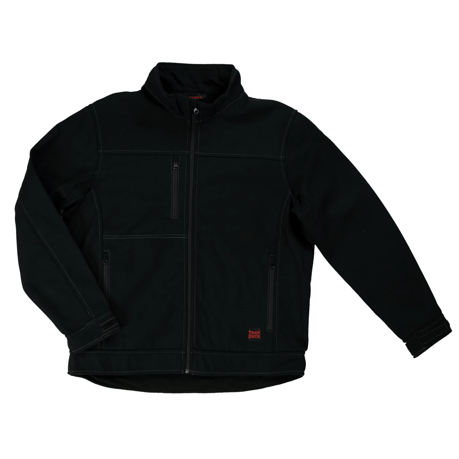 Work Wear Tough Duck WJ09 Bonded Duck Soft Shell Jacket | Black | S - 5XL 3 Work Wear Tough Duck WJ09 Bonded Duck Soft Shell Jacket | Black | S - 5XL