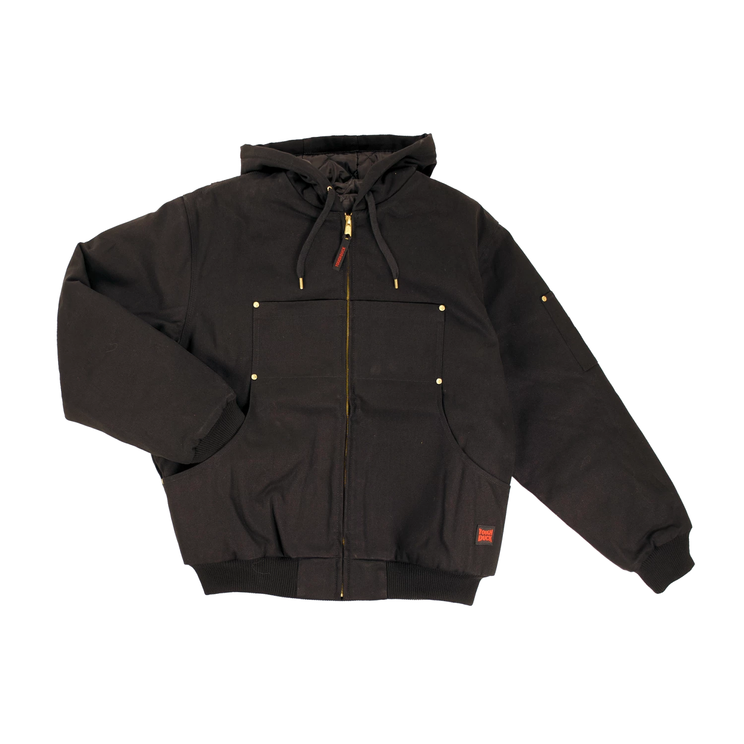 Tough Duck WJ30 Premium Hooded Bomber Jacket With Rib Knit Cuffs | S-5XL Work Wear 7 Tough Duck WJ30 Premium Hooded Bomber Jacket With Rib Knit Cuffs | S-5XL Work Wear