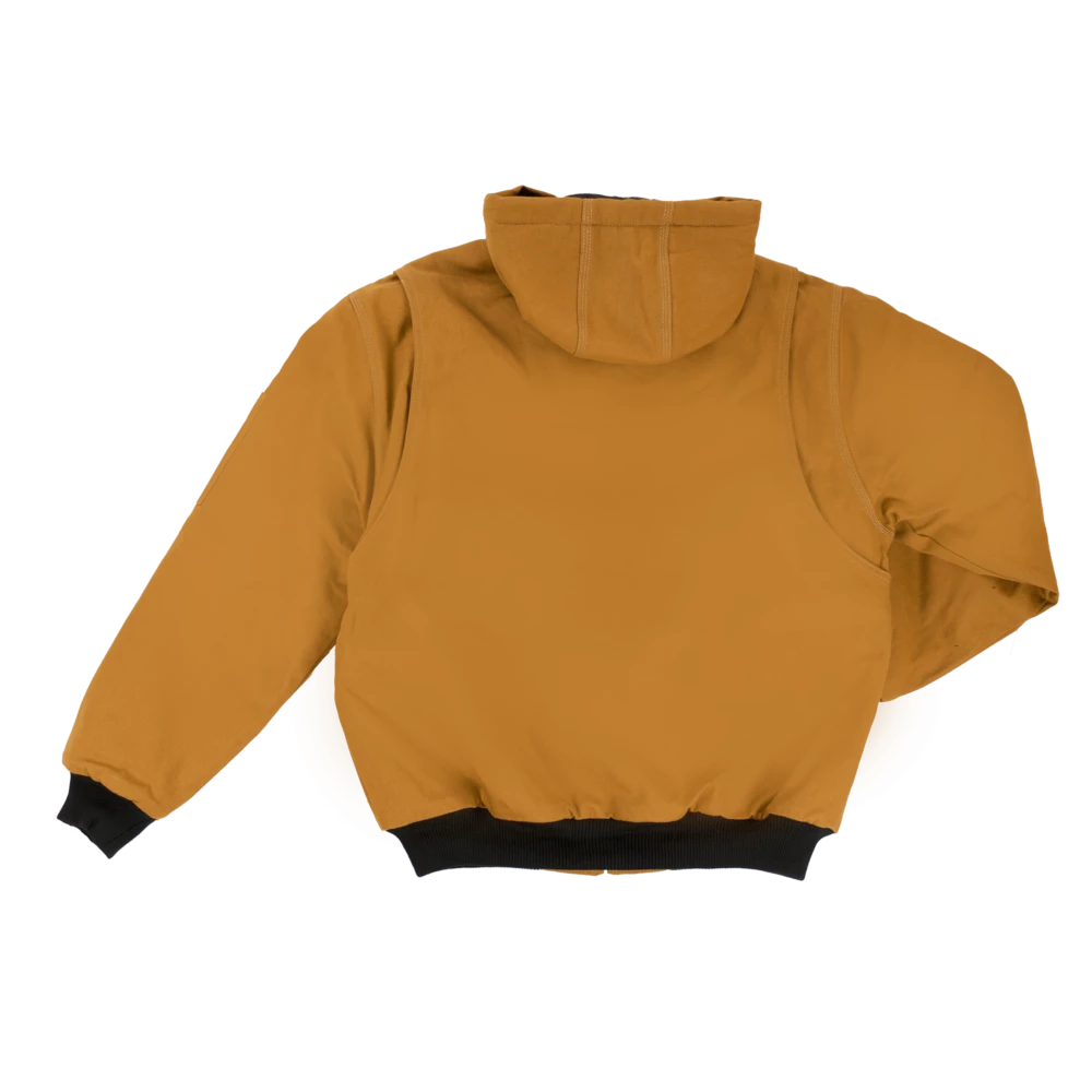 Tough Duck WJ30 Premium Hooded Bomber Jacket With Rib Knit Cuffs | S-5XL Work Wear 4 Tough Duck WJ30 Premium Hooded Bomber Jacket With Rib Knit Cuffs | S-5XL Work Wear