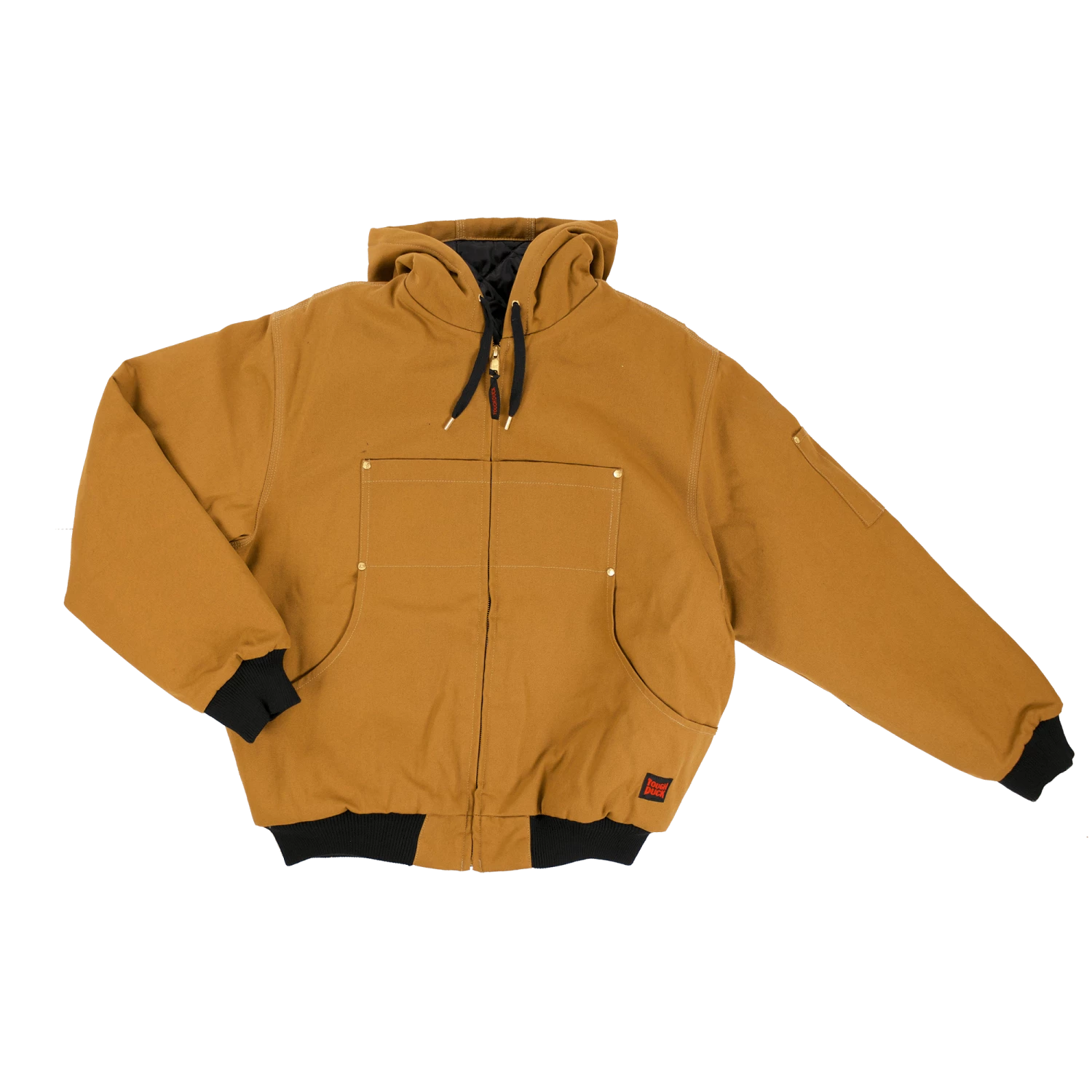 Tough Duck WJ30 Premium Hooded Bomber Jacket With Rib Knit Cuffs | S-5XL Work Wear 3 Tough Duck WJ30 Premium Hooded Bomber Jacket With Rib Knit Cuffs | S-5XL Work Wear